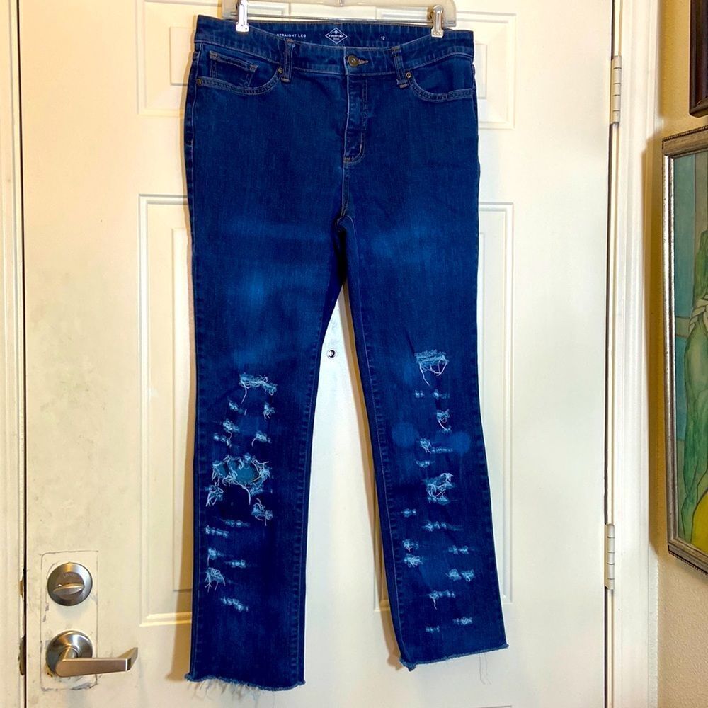 10/$50 St Johns By Quality Apparel Straight Leg Women Jeans Size 12